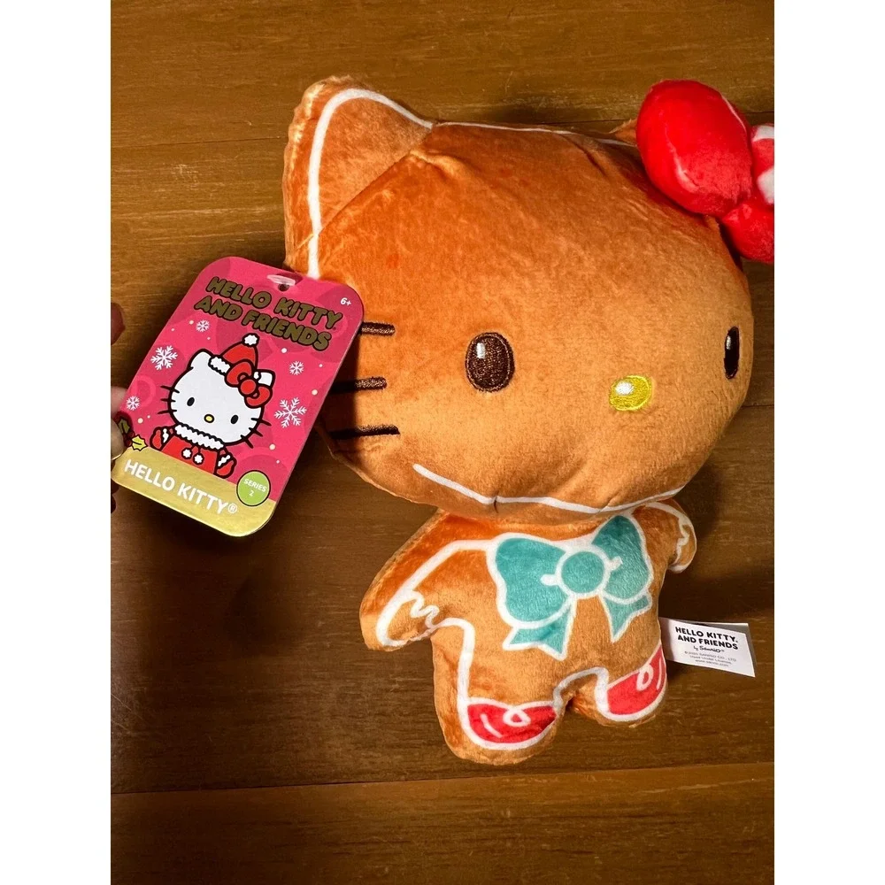 Hello Kitty Gingerbread Plush Sanrio Holiday Series 2 Brown Christmas Toy 8